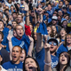 Kansas City Royals fans cheer at the Power & Light District during Game 7 of the World Series Oct. 29, 2014, in Kansas City, Mo.
Julie Denesha/Getty Images